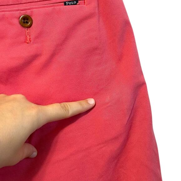 Polo Ralph Lauren Stretch Straight Fit Chino Shorts NWT Men's Sz 30 Red Preppy - Picture 9 of 10